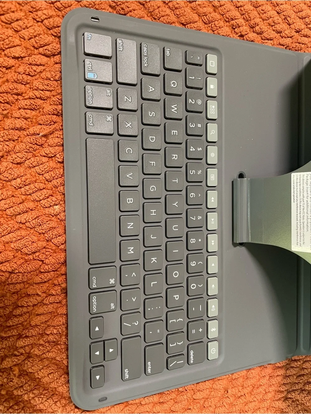 Slim Keyboard Case for Tablet - Dark Gray Zagg Folio 2 iPad 10.9”